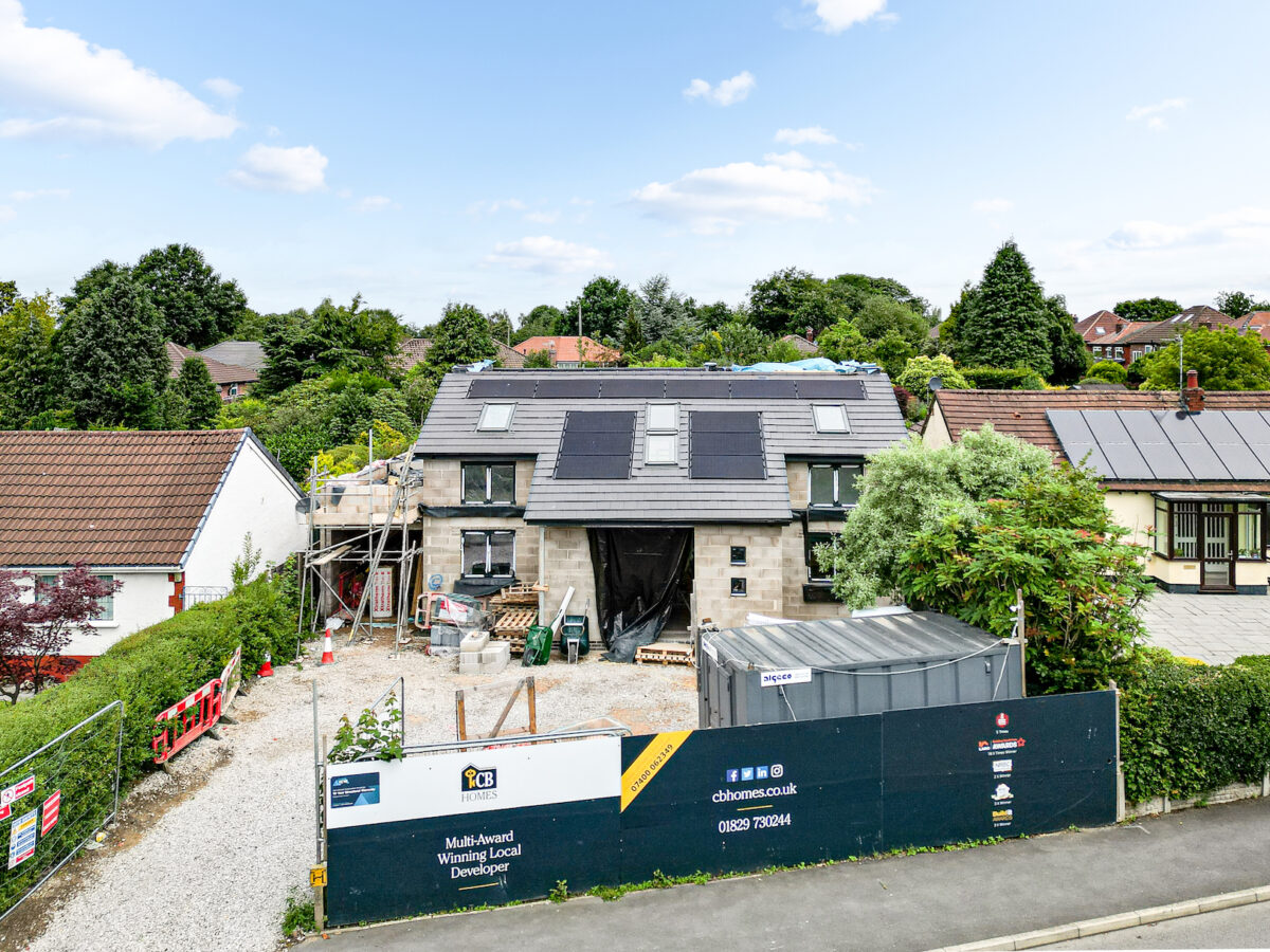 Setting the stage: modern replacement dwelling reaches second fix