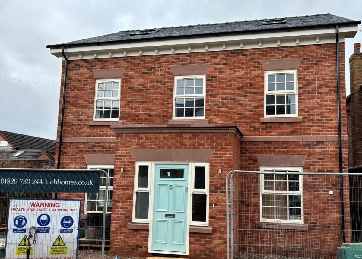 Timber frame self-build house in Hoole